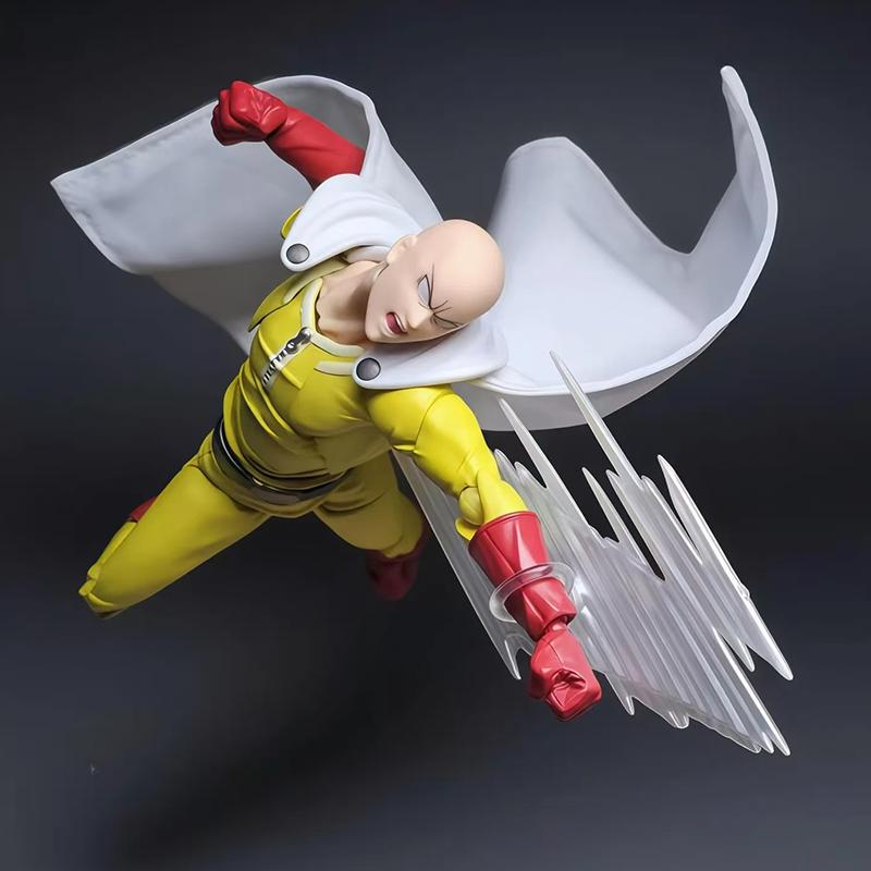 KAIYODO Amazing Yamaguchi Revoltech Сайтама Фигурка Действия ONE PUNCH-MAN ПВХ Статуя Аниме Модель Игрушка Коллекция Подарок