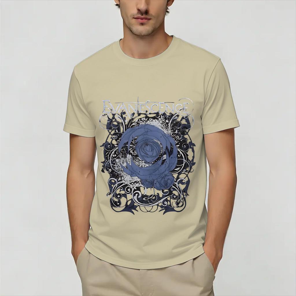 Music Evanescences Cotton TShirt For Adult Summer Vintage TShirts Breathable Harajuku Tee Shirt Oversized Cheap Clothing
