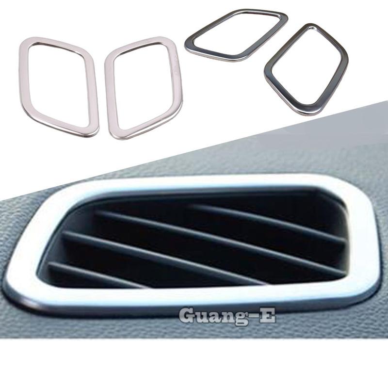 Car Styling ABS/Steel Cover For Hyundai Creta IX25 2014 2015 2016 2017 2018 Garnish Trim Front Air Condition Outlet Vent