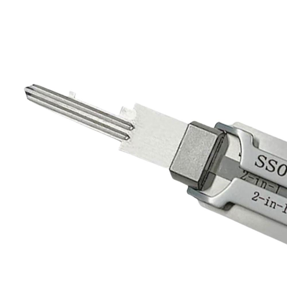 2-в-1 Нержавеющая сталь Декодер ключей Портативный Прецизионный Крючок И Отмычка Ручной Инструмент Набор для Извлечения O-образных колец Инструменты для Декодирования Замков Ремонтные Инструменты