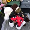 Зимние пальто для щенков, теплая флисовая одежда с принтом в виде милой собаки, одежда для домашних животных, одежда для чихуахуа, пуделей, французских бульдогов, маленьких собак