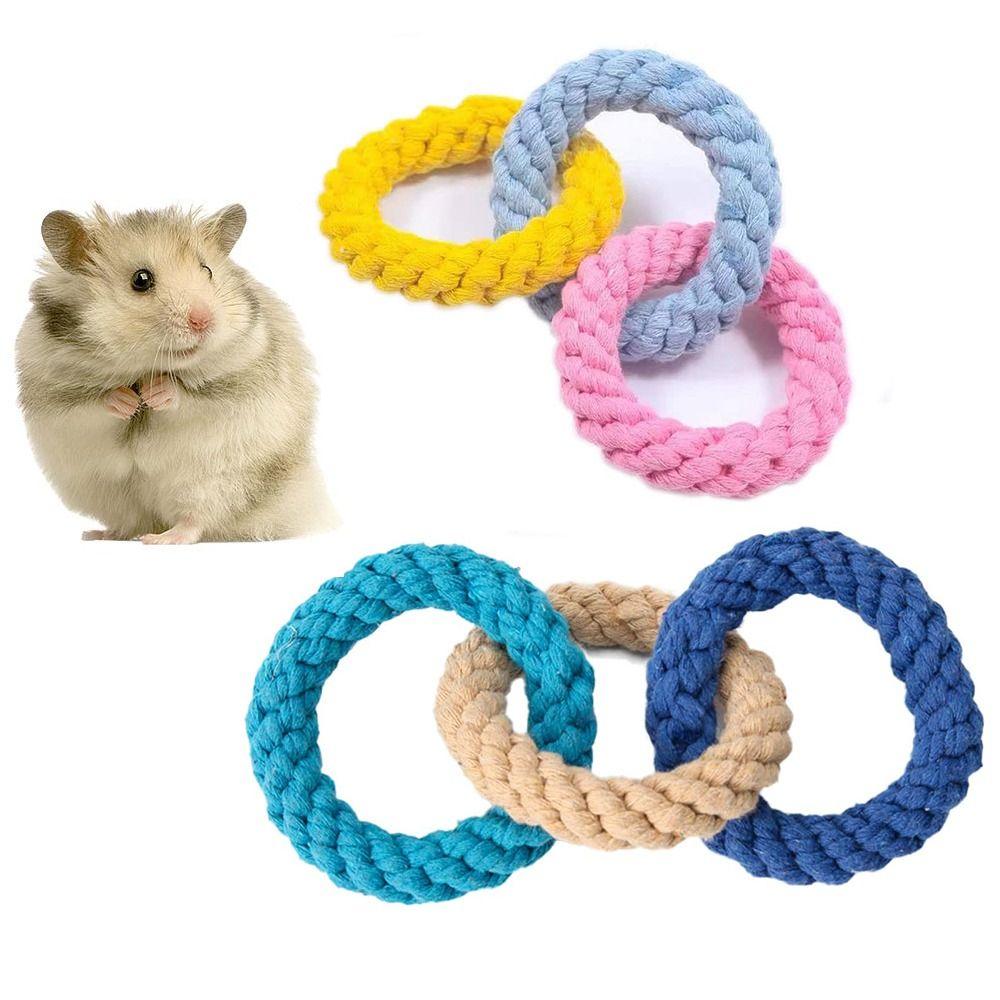 Toy Cotton Rope Bird Rope Hanging Hamster Toy Sugar Glider Cage Accessories Climbing Rope Toys