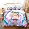 Яркие Элегантные НУЖДАЮЩАЯСЯ ДЕВОЧКА ПЕРЕДОЗИРОВКА Мультяшные Аниме Комплект из трех предметов Взрослый Детская Спальня Пододеяльник Комплекты 3D Кавайные Девочки комплект постельного белья Одеяло