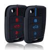 Для VW Golf 7 GTI POLO T-Cross Touran Tiguan Skoda Octavia Rapid Kodiaq Fabia Seat Ibiza Leon Чехол-брелок для автомобильного ключа Пульт Дистанционного Управления