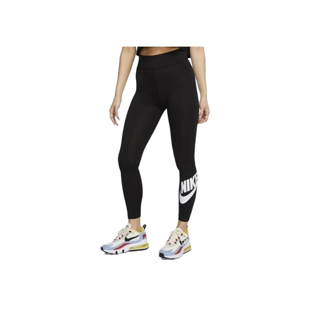 Новые женские брюки Nike облегающего кроя с принтом букв, повседневные, черные CJ2298-011