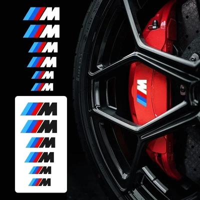 1 комплект Наклейка-эмблема на суппорт тормоза для M E81 E82 E88 E90 E91 E92 E93 F30 E60 E61 GT F10 F11 F18 E63 E64 E68 F03 E89