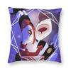 Helluva Boss Blitzo Anime Stolas And Blitz Witches Square Pillowcase Pillow Cover Cushion Decor Comfort Throw Pillow for Home