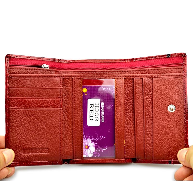 Women's Wallet and Purse Genuine Leather Lady's Wallets Small Short Clutch Coin Purse Luxury Female Luxury Wallets