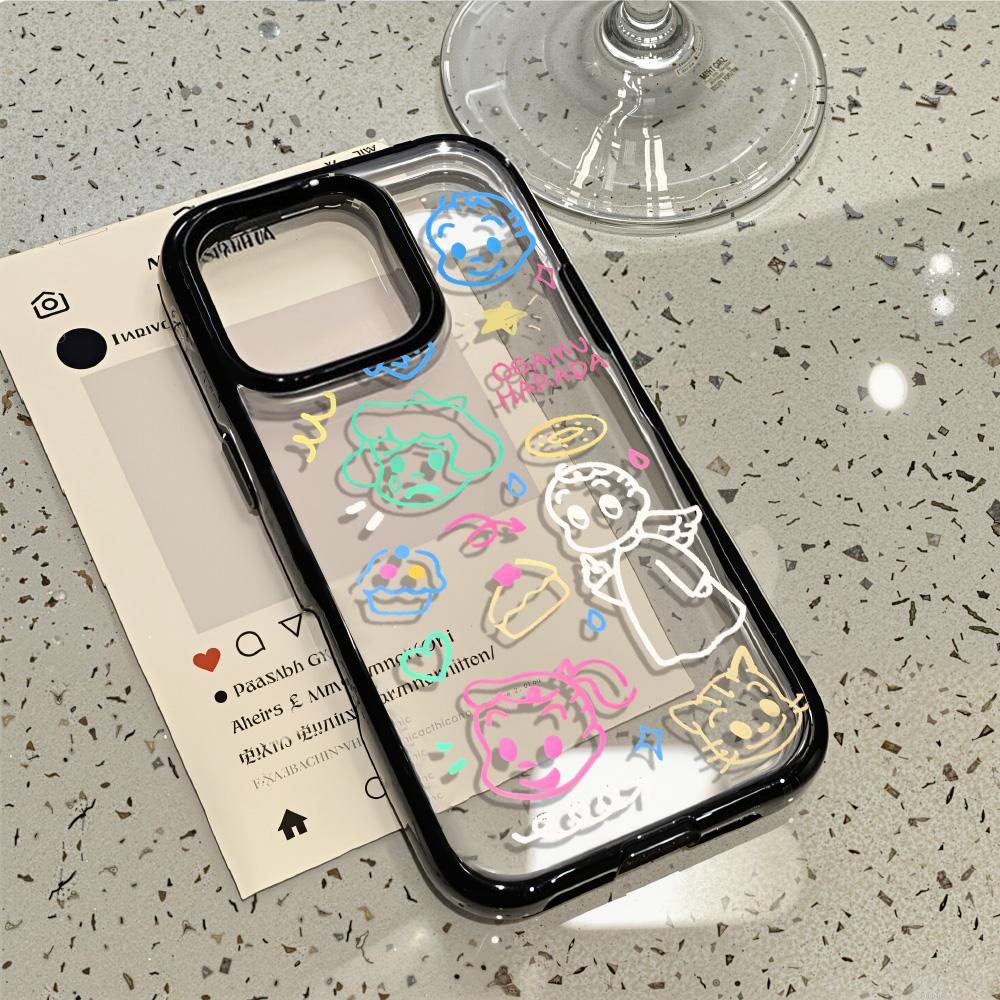 Acrylic Phone Case For iPhone 11 13 16 ProMax Case iPhone 13 14 15 ProMax 12 13 ProMax Case Samsung A55 A05S A54 A06 S22 A15 S23 A12 A22 A52S Cartoon