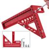 Aluminum Alloy Aluminum Alloy Woodworking Square 45/90° Angle Measuring Ruler  Woodworking