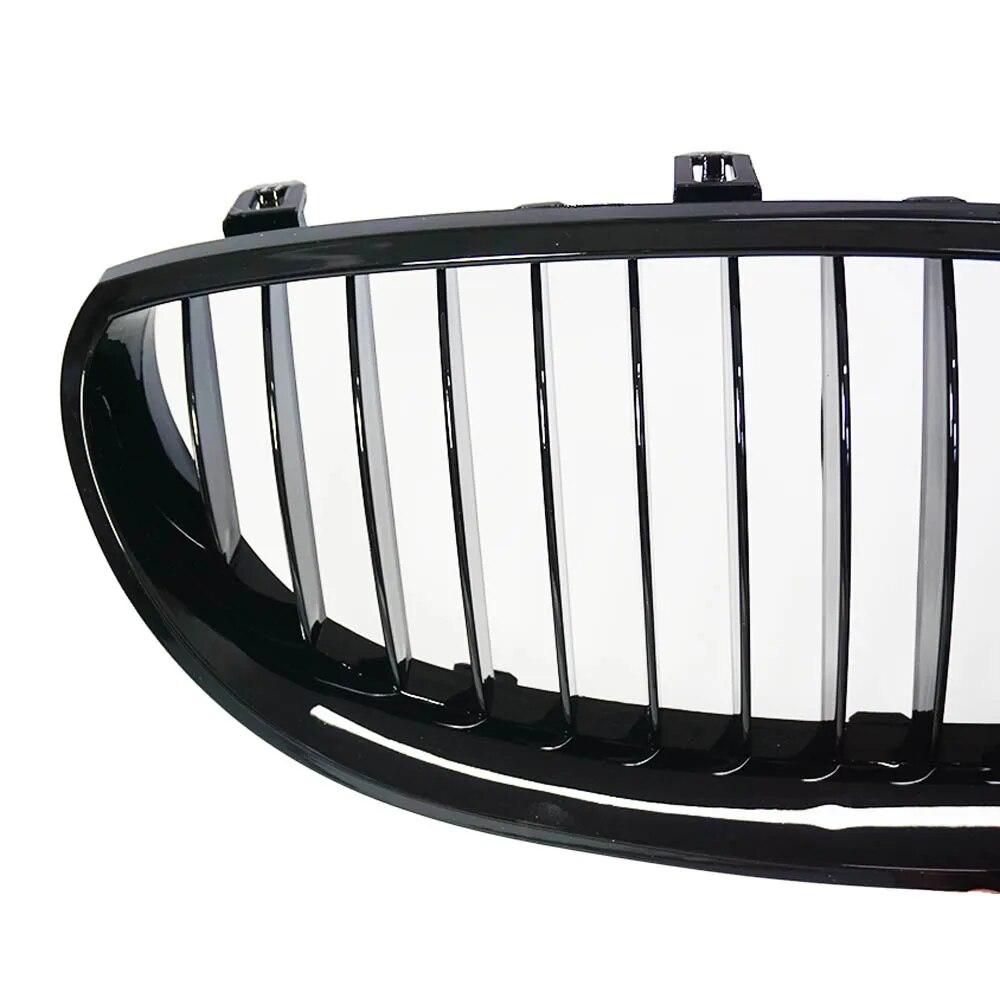 2PCS Front Kidney Racing Grille for BMW E60 E61 M5 Series 2003-2010 Single Line Modification Sport Grilles Hood Grill Car Stying