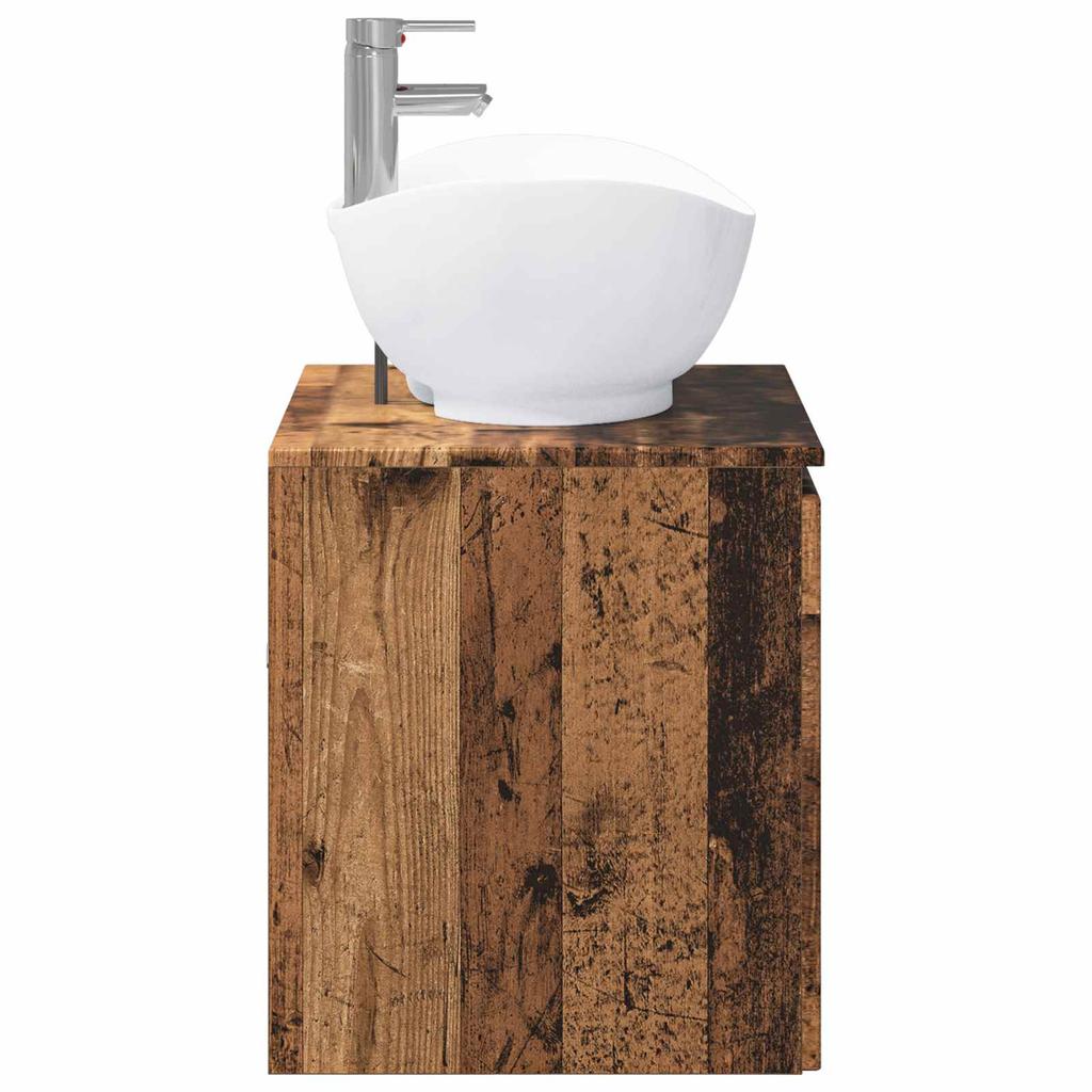Bathroom Furniture Set Reclaimed Wood Engineered Wood