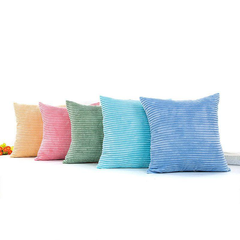 Cozy Supersoft Striped Corduroy Cushion Cover For Your Stylish Sofa