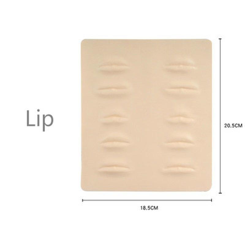 1 шт. 3D силиконовый перманентный макияж для татуажа, обучающая практика, искусственная кожа, пустой глаз, губы, лицо для микроблейдинга, тату-машинка для начинающих