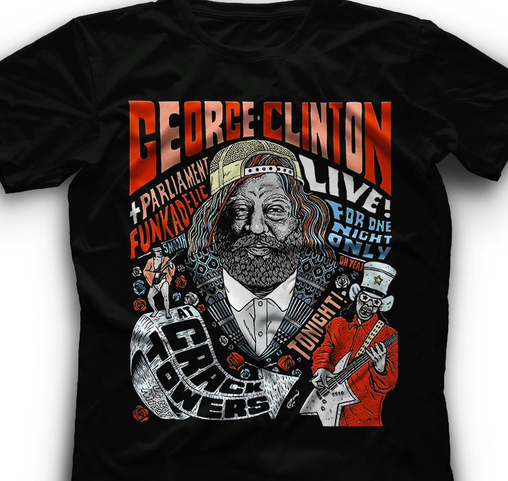 Vintage George Clinton Live T-shirt Parliament Funkadelic Vintage Tshirt Unisex T-Shirt