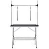 Adjustable Dog Grooming Table with 2 Loops and Basket
