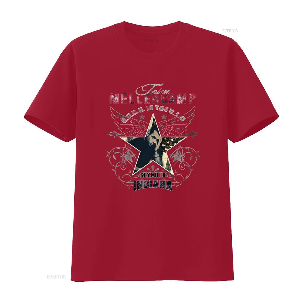 John Cougar Mellencamp Softstyle T Shirt vintage Washed Top For Everyday Wear Stylish Slightly designer clothes Soft homme