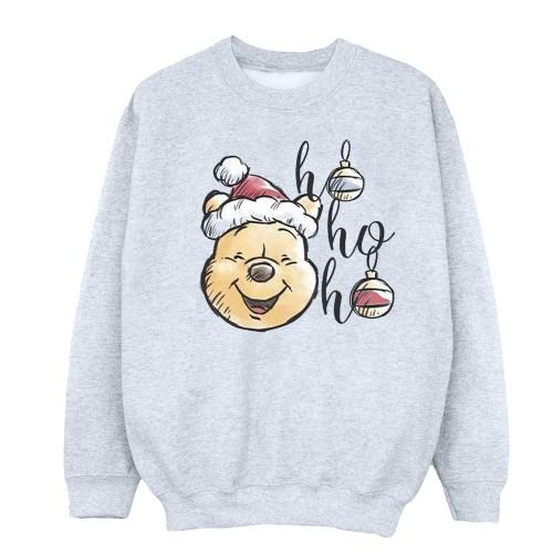 Disney Womens/Ladies Winnie The Pooh Ho Ho Ho Baubles Sweatshirt