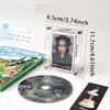 Маленькая стойка для визиток Акриловая фоторамка для CD, пластинок и трехдюймовых фото Настольное украшение Альбом Прозрачный контейнер для хранения Коллекционных предметов Фотографий