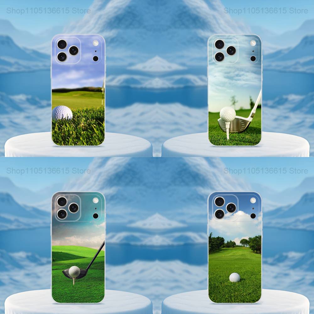Спортивный мяч для гольфа для iPhone 12, Mini, 16, X, 13, XR, 15, Pro, 17, Plus, 11, Max, 14, SE, XS, Прозрачный мягкий чехол
