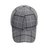 Autumn Winter Plaid Cap Men Baseball Cap Women Sun Hat Ponytail Panama Cap Visor Hats Snapback Hat