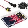 10 Комплектов 16 AWG 2-контактный разъем Автомобильные водонепроницаемые разъемы для проводов 2-контактные автомобильные электрические разъемы Быстроразъемный 2-контактный клеммный соединитель