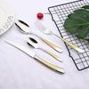 16Pcs Tableware 304 Stainless Steel Silverwar Cutlery Set Kitchen Dinner Flatware Fork Spoon Steak Knife Gold Dinnerware Set