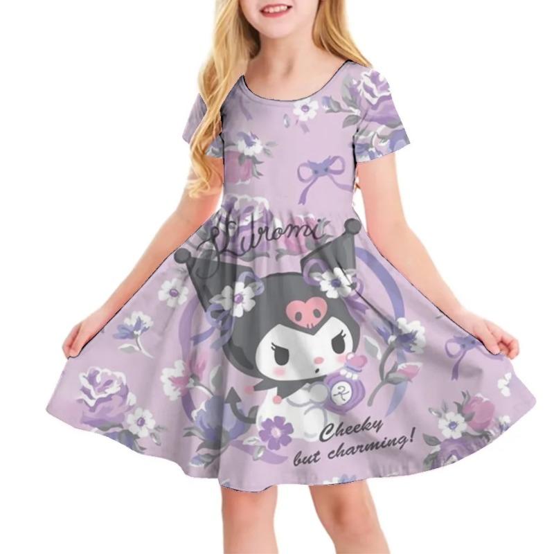3D-печать Sanrio Hello Kitty Модный Мультяшный Узор Милый Короткий Рукав