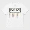 Белая футболка с графикой Nine Inch Nails