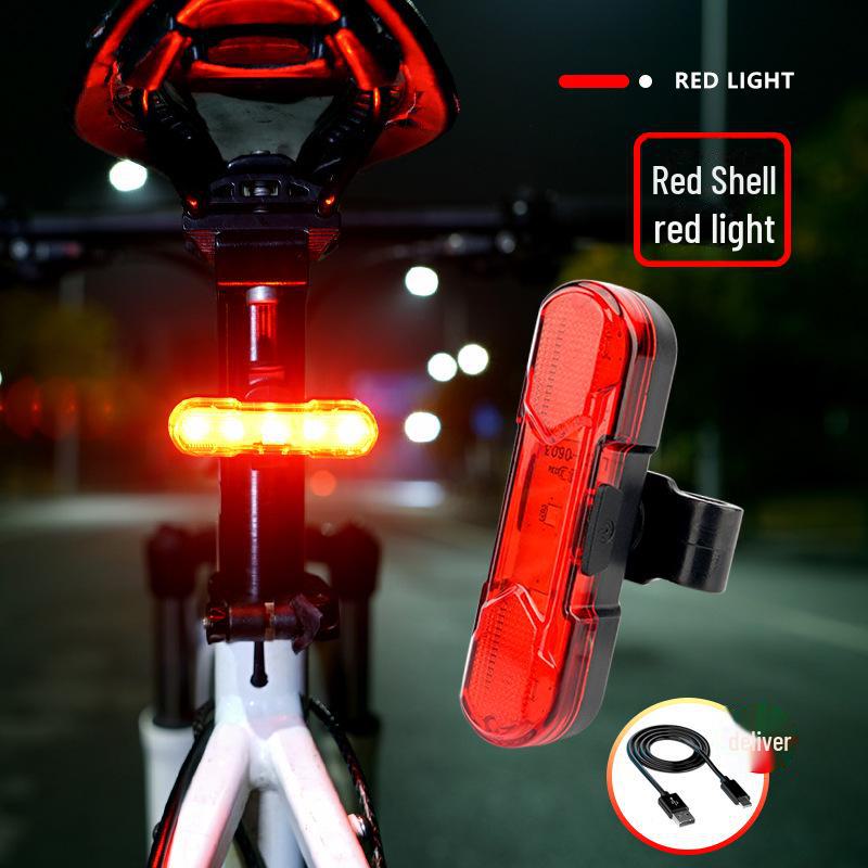 Перезаряжаемый задний фонарь для велосипеда для ночной езды - предупреждающий фонарь для горных велосипедов и велосипедных аксессуаров