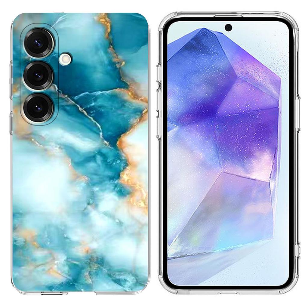 For Samsung Galaxy A55 5G Case Marble Pattern Printing Soft TPU Phone Cover