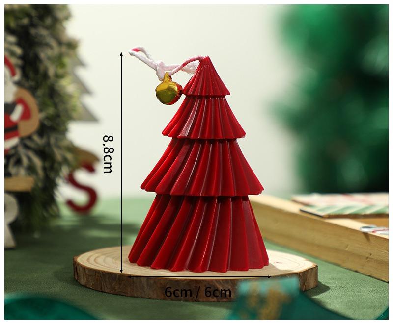 Набор свечей и форм «Рождественская елка» Сделай сам силиконовые формы для свечей, мыла, гипса, праздничные подарки с готовыми свечами