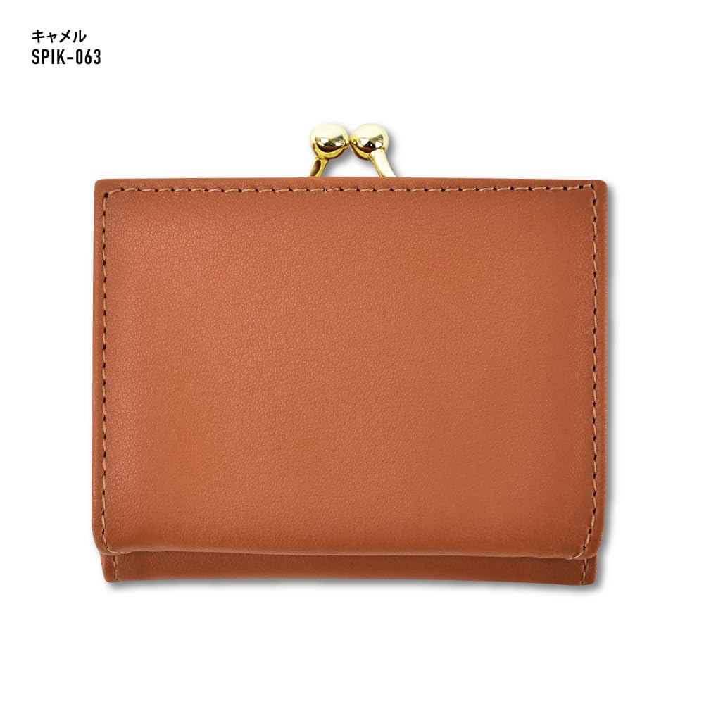 Складной компактный синтетический монетный кошелек High School 0113 Camel [Snoopy], кошелек, тройной, кошелек, кошелек, кожаный, кошелек, застежка, для женщин, для девочек, для взрослых,