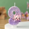 Cartoon Cute Birthday Cake Number Candles - Decorative Party Inserts