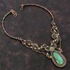 Ожерелье из хризопраза, ожерелье из медной проволоки, регулируемое ожерелье, ювелирные изделия из меди ручной работы, ожерелье из драгоценных камней для подарка, ювелирные изделия из проволоки