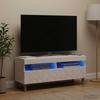 LED TV Cabinet High Gloss White Engineered Wood