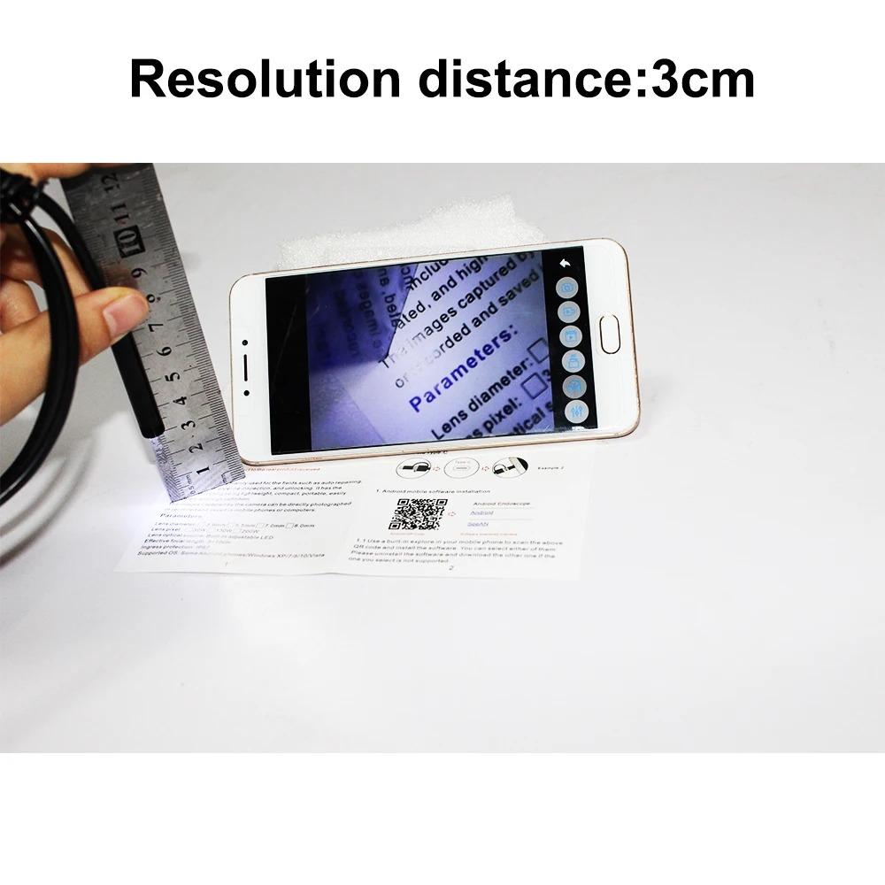 5.5mm Sewer Industrial Endoscope Waterproof Piping Endoscopy Type C Mini Camera 3 In 1 Automotive Borescope For Android Phone