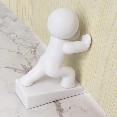 Мультяшный Человек Стопор для Двери Клин Защита Стены Противоскользящий Ветрозащитный Без Сверления Защита от Столкновений Ковер Плитка Бетонный Деревянный Пол Дверной Стопор