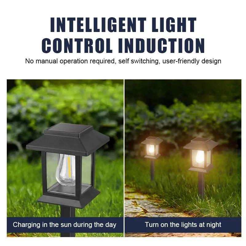 Outdoor Solar Road Lights Waterproof LED Lights Solar Lights Outdoor Entrance Garden Landscape Walkway Road Patio Christmas Decoration
