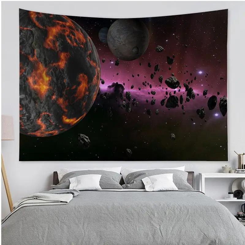 Спальня Гостиная Гобелен Вселенная Планета Красочный Гобелен Мода Домашнее Украшение