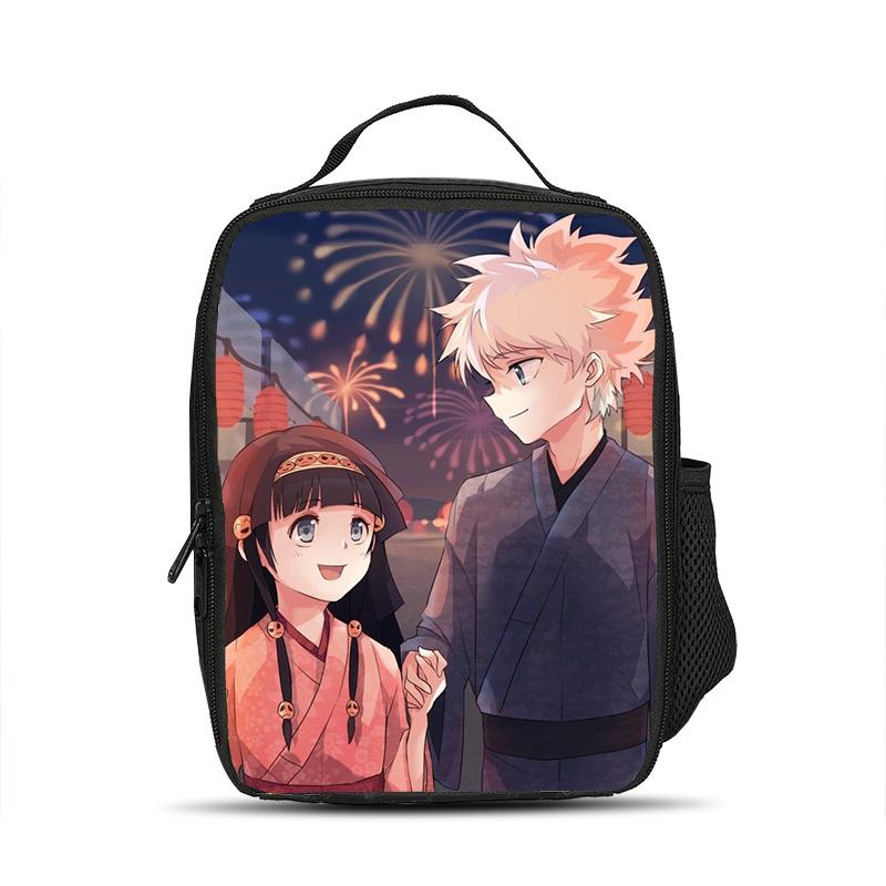 HUNTER × HUNTER Ледяной пакет с принтом из аниме для детского сада, начальной школы, мальчиков и девочек, новый, большая вместимость, легкий и компактный