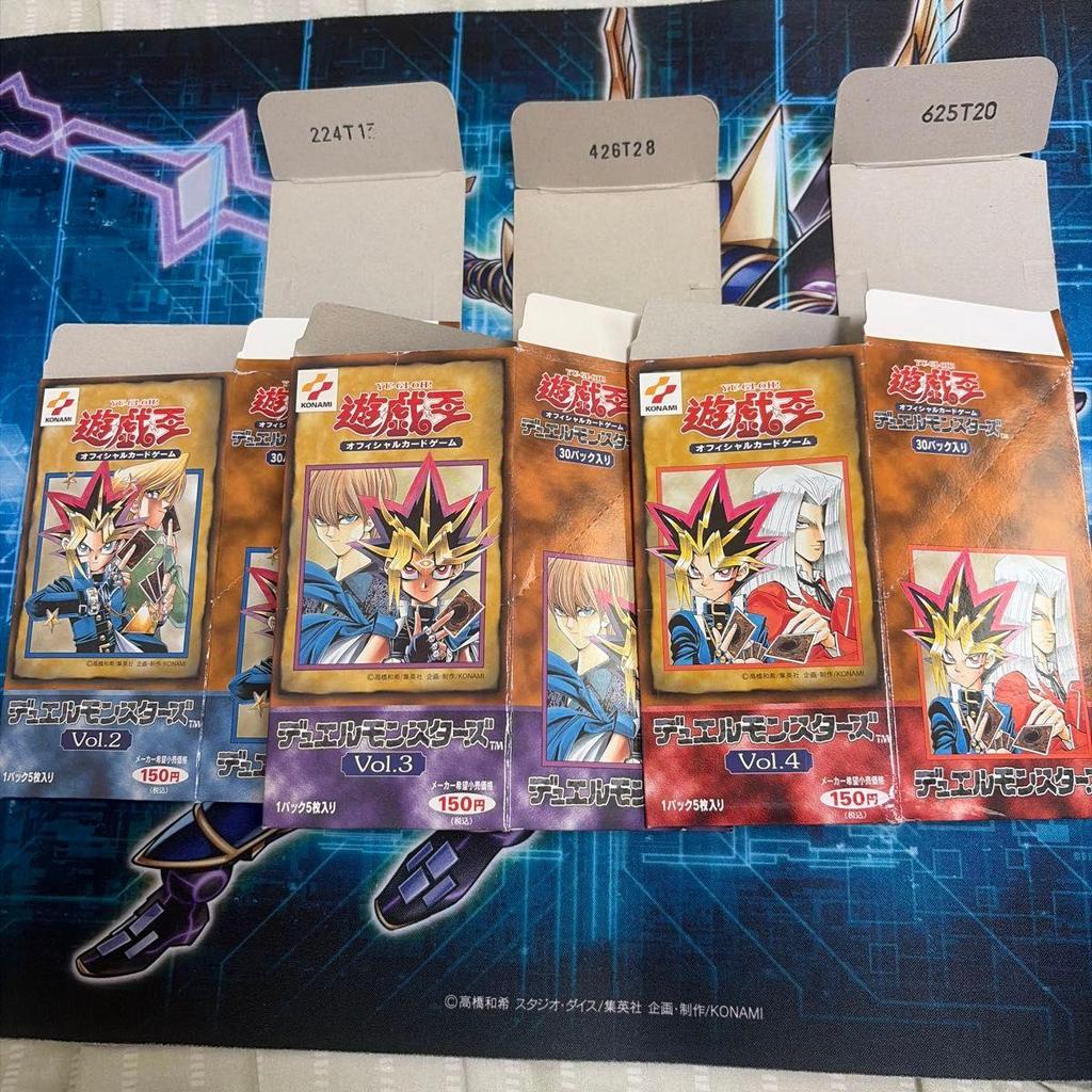 Б/У Yu-Gi-Oh Vol.2 vol.3 vol.4 КОРОБКА Пустая Коробка Ранний Год
