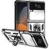 Подходит для Samsung Z Flip 6 Чехол-кольцо против падения Складной чехол для мобильного телефона Z Flod 7 Защитный чехол с выдвижным окошком