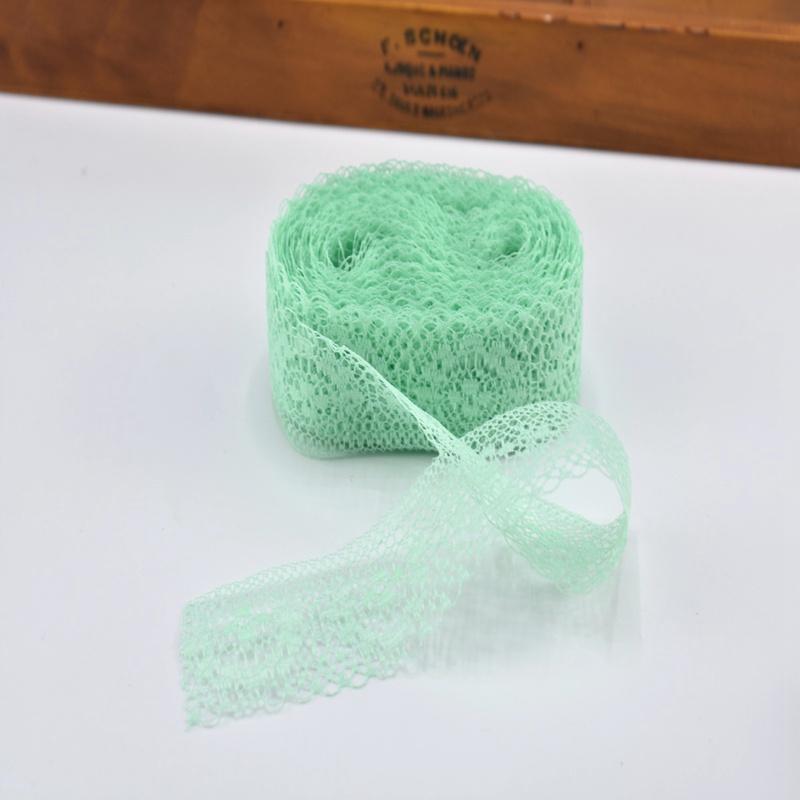 10Yard/Lot Cotton White Lace Trim Fabric Craft DIY Natural Lace Ribbon Sewing Clothing Embroidery Wedding Party Accessories 40mm