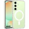 Protective Case - Booling - for Samsung Galaxy S24 FE - Transparent - Shockproof - Magnetic Circle