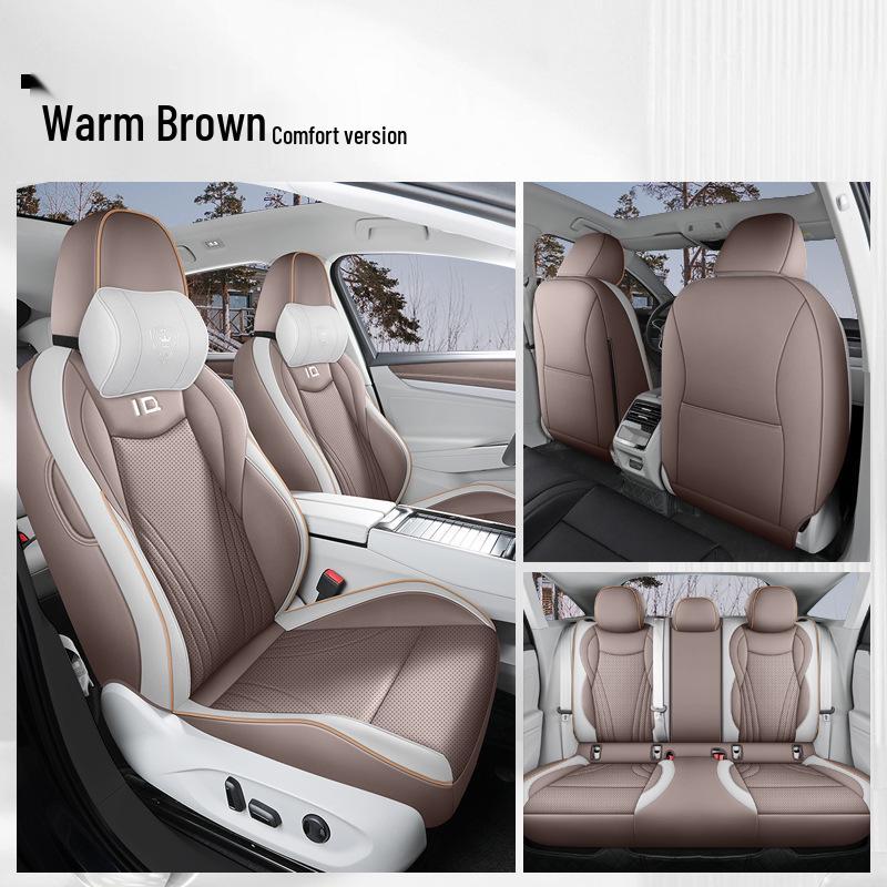 2024 VW ID.7 First Edition Кожаные чехлы на сиденья - Всесезонные, Дизайн с полным обхватом