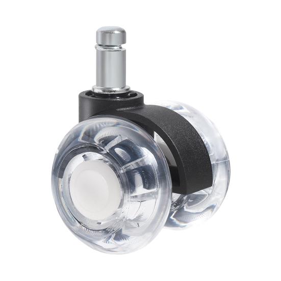 Office Chair Wheels 50kg Load-capacity Simple Installation Universal Furniture Caster Chair Mute Wheel Replacement Parts