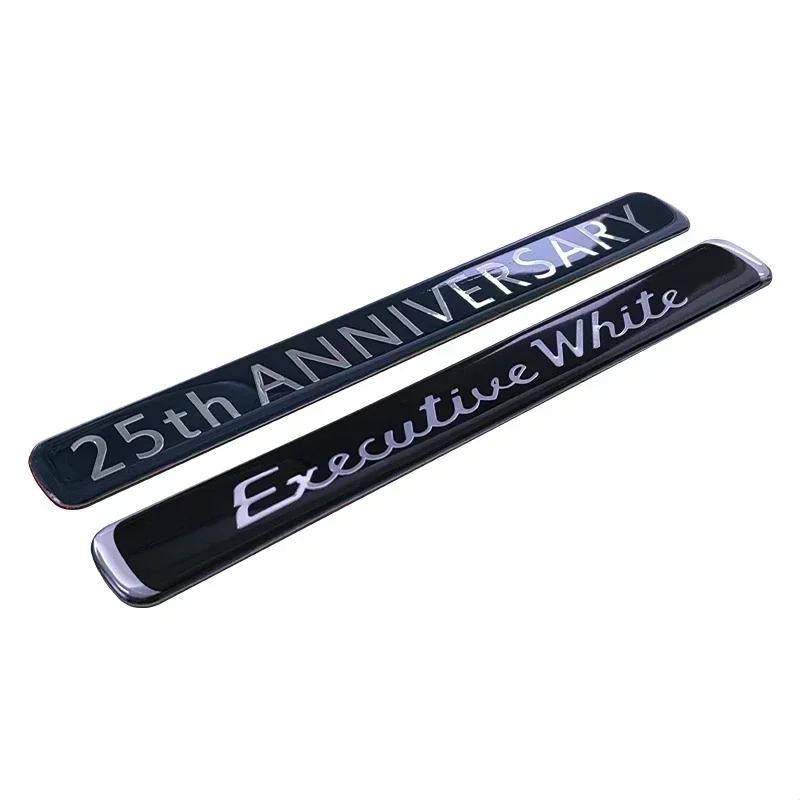 wvkzl2 Car Sticker Executive Black White Emblem 60th Anniversary Badge Decal for Toyota Tundra Corolla Prado Brownstone Limited Edition