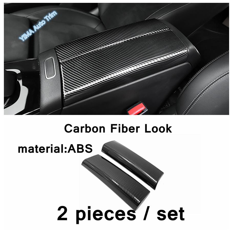 Carbon Fiber Look Car A Speaker / Door Handle Bowl / Armrest Box Cover Trim For Mercedes Benz A Class W177 A200 A220 - 2024