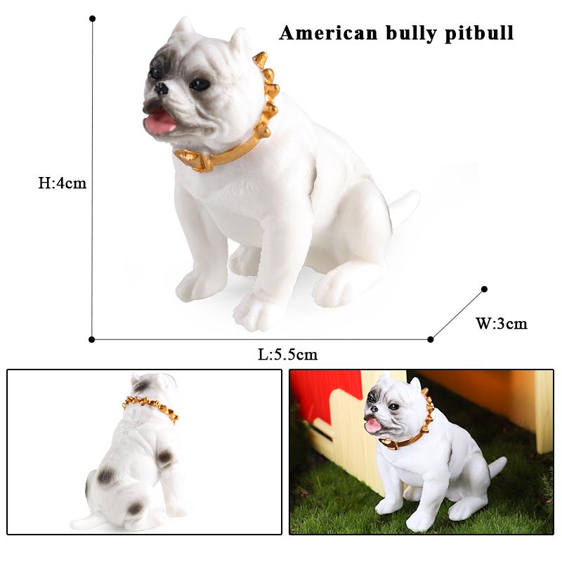 Oenux Модель Животных Собака Бульдог Корги Сиба-ину Хаски Мопс Шнауцер Чихуахуа Щенок Фигурки ПВХ Милая Коллекция Игрушка Подарок для Ребенка
